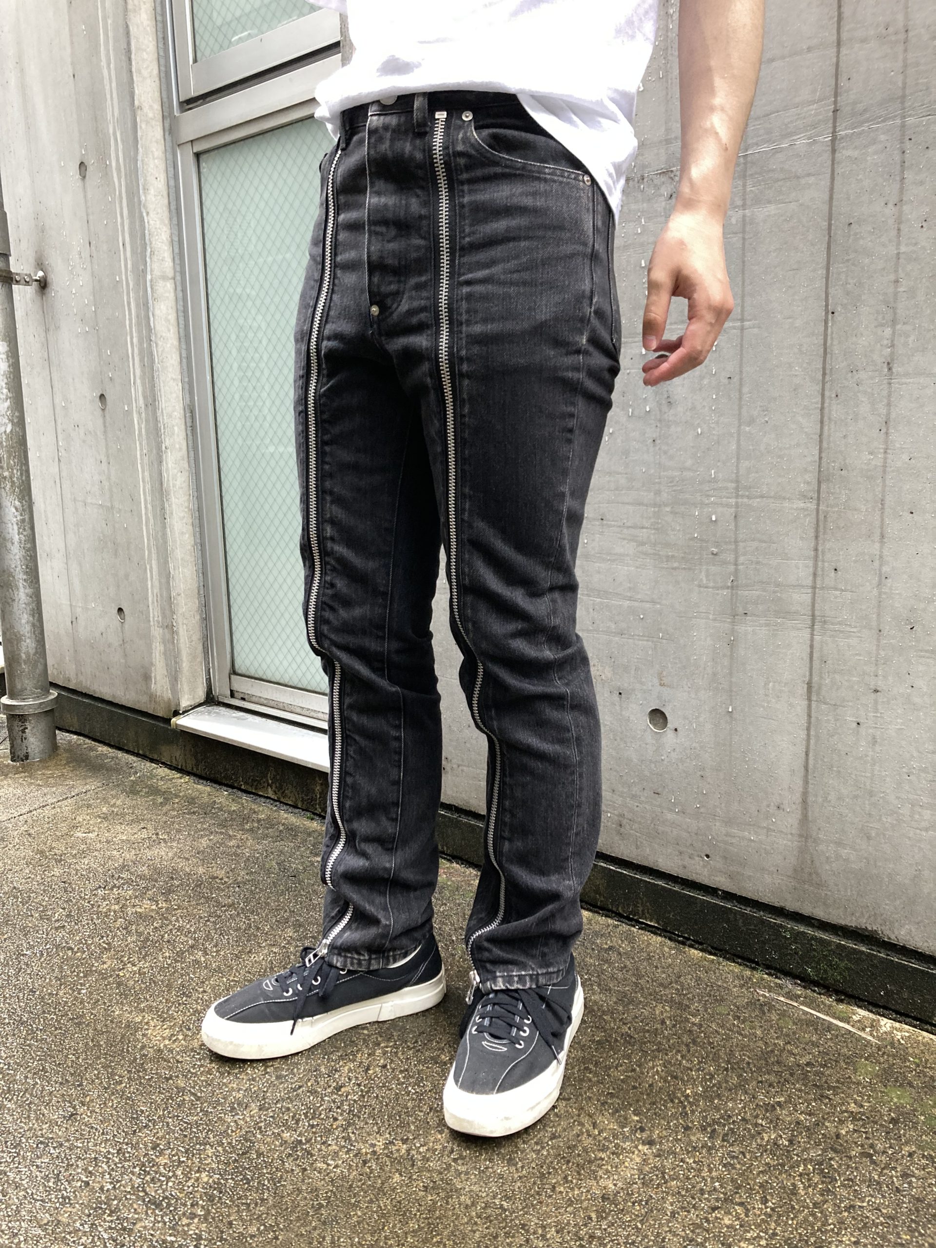 JOHN LAWRENCE SULLIVAN】ジップデニムパンツ【買取入荷